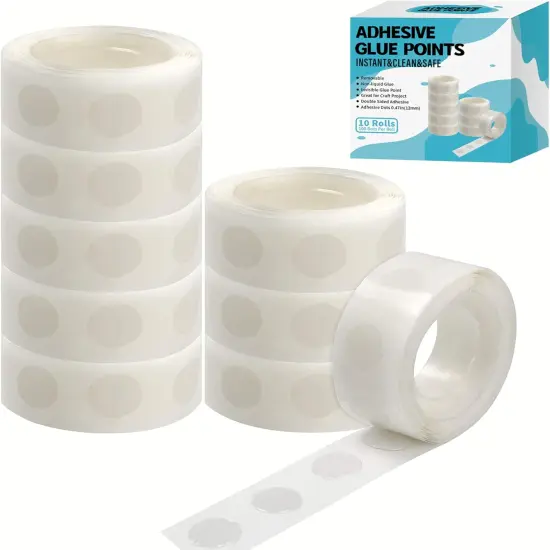 1000pcs Glue Point Clear Balloon Glue Removable Adhesive Dots Double Sided Dots of Glue Tape for Balloons Craft Glue Points Dots Sticky Dots {1}