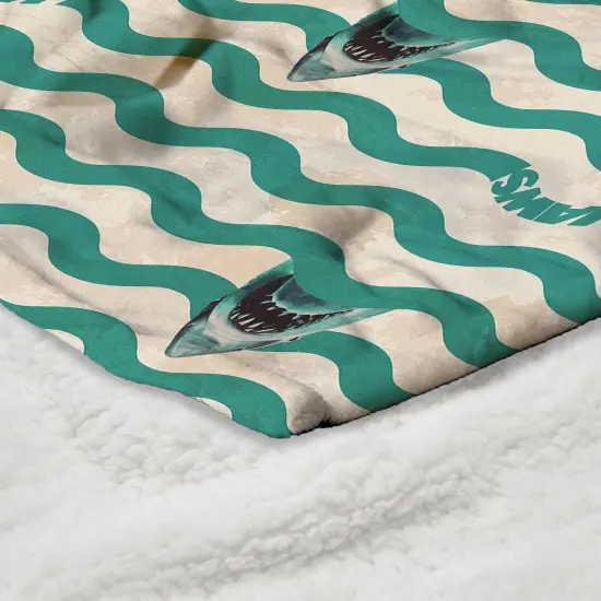 Universal Jaws Silk Touch Sherpa Throw Blanket Psychedelic Sea {5}