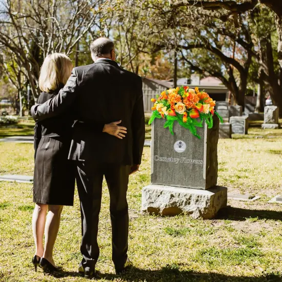 Summet Bushes Artificial Cemetery Flowers {3}