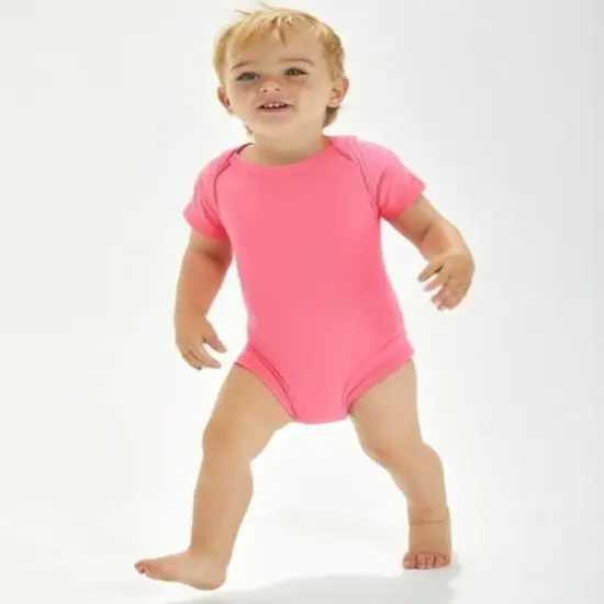 Rabbit Skins&reg; Premium Fine Jersey Baby Bodysuit - 4424 Pink {1}
