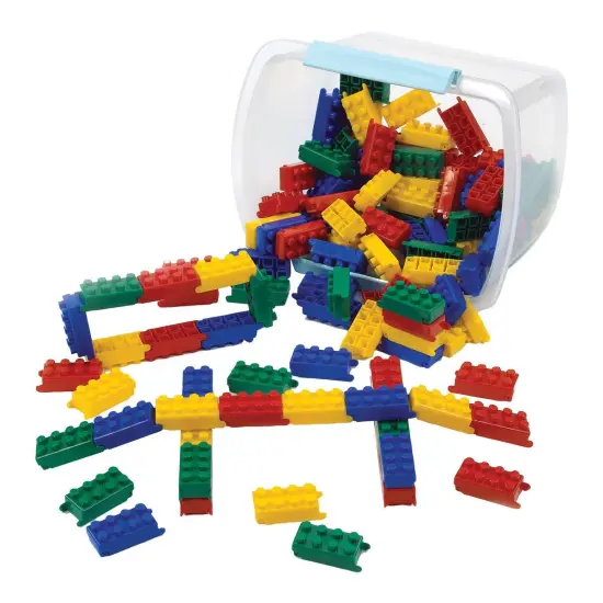 Flexitoys Toddler Flexiblocks - Building with Pivoting Action - 120 Pieces {1}