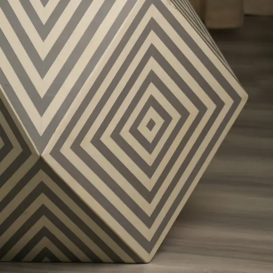 Hexagon End Table for Living Room - 29" x 29" x 20" {4}