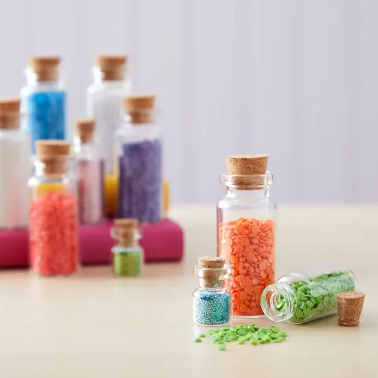 80-Pcs Small Cork Stoppers Assorted Sizes - Mini Tapered Cork Plugs for Wine Bottles, Salt and Pepper Shakers, Crafts (Bulk Pack, 8 Sizes) Brown {3}