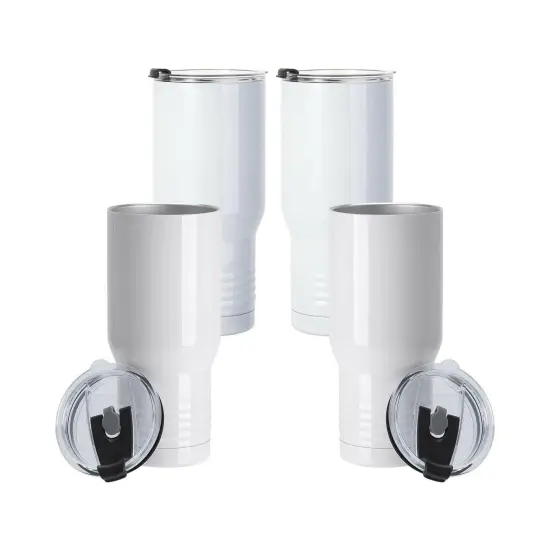 Craft Express 4 Pack 22oz Stainless Steel Sublimation Ringneck Tumblers {1}