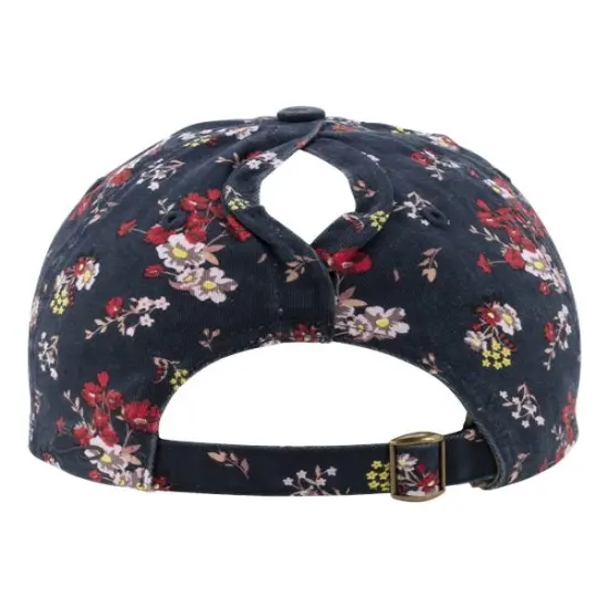 Infinity Her&reg; Women's Garment Washed Fashion Print Cap Dark Navy/ Floral {2}