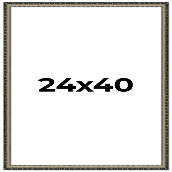 24x40 Museum-Quality Picture Frame with UV-Resistant Acrylic & Acid-Free Backing, Available in 4 Finishes - Gold, Silver, Bronze, and Black {1}