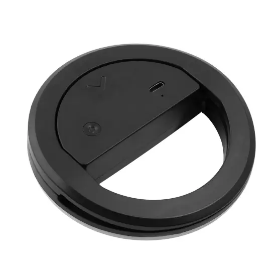 Insten Video Conference Lighting Kit For Cell Phone Laptop, LED Mini Ring Lights, Dimmable, Button Control, Black {5}