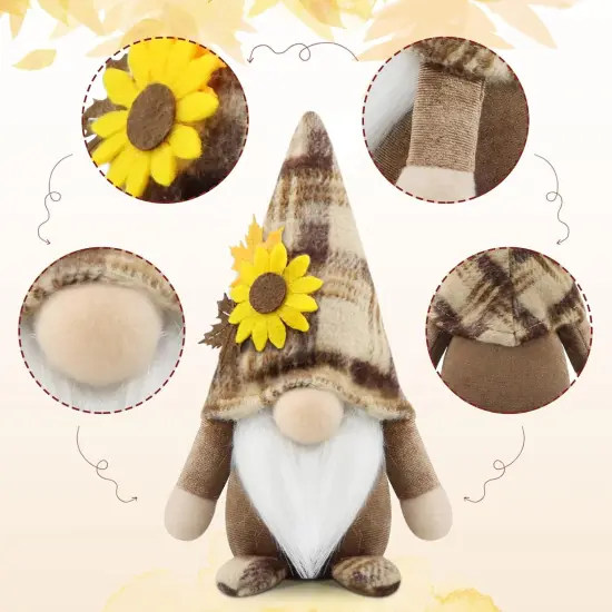 2 Fall Gnomes Plush - Table Centerpiece {5}