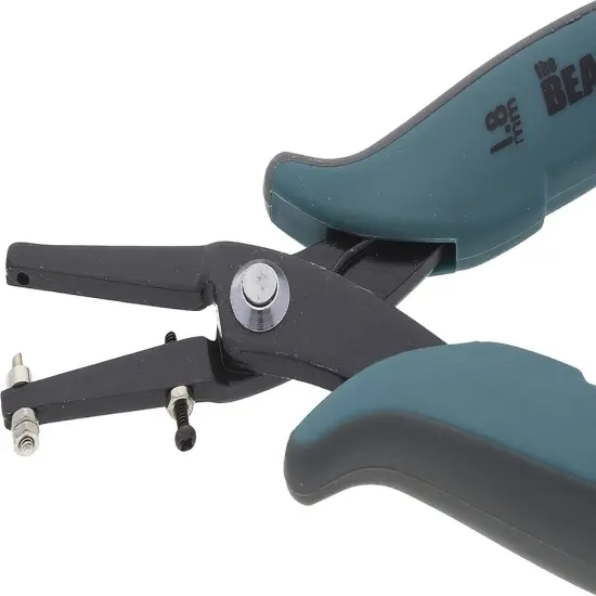 The Beadsmith 1.8mm Metal Hole Punch, with Gauge Guard to create clean holes, free of indents, ideal for 1.3mm rivets, cold connection, 22 gauge Sheet Metal or thinner, NOT INTENDED FOR THICKER METAL {2}