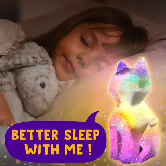 Paint Your Own Cat Lamp Kit, DIY Cat Crafts Night Light, Painting Kit Arts & Crafts for Kids Ages 8-12, Art Supplies Birthday Easter Party Holiday Gift for Teens Girls Boys Age 3 4 5 6 7 8+ {4}