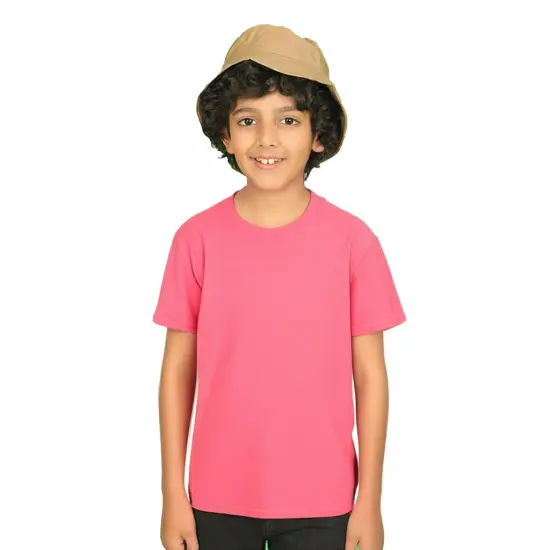 Gildan&reg; Heavy Cotton Crewneck Short Sleeve Youth T-Shirt - 5000B Safety pink {1}