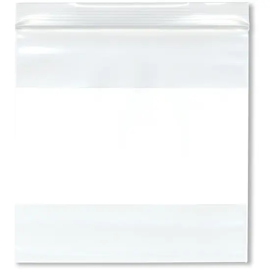 Plymor 6" x 6" (Pack of 100), 4 Mil Heavy Duty White-Block Zipper Reclosable Plastic Bags {1}