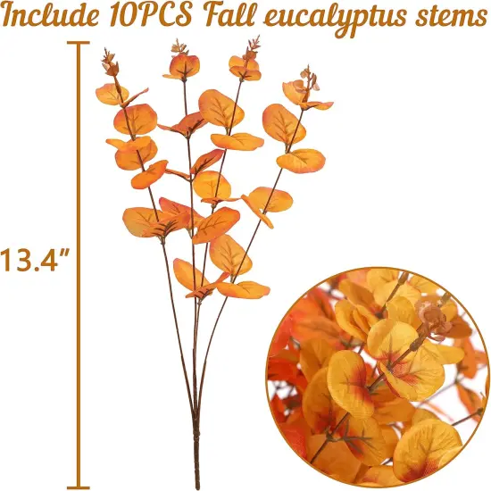 10PCS Fall Artificial Flowers {4}