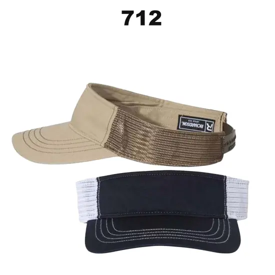 Richardson&reg; Trucker Visor Black/ White {3}