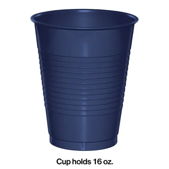240 pc Bulk Navy 16 oz Plastic Cups {2}