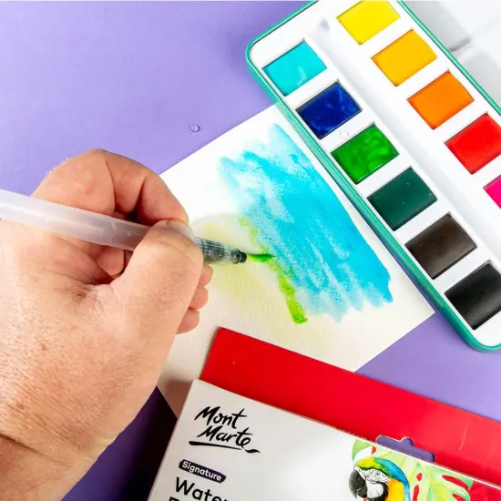 Watercolor Set Full Pan Signature 13pc in Tin, Vibrant, Multi-Color with Translucent Finish, Portable Watercolor Set {5}