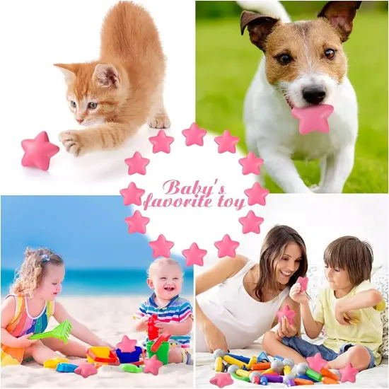 Kitcheniva Pink Star Stress Relief 30 Pcs {3}