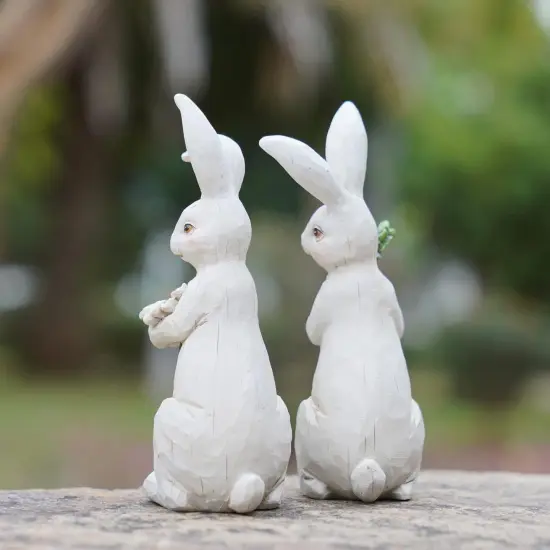 Newman House Studio Easter-Decorations Bunny-Decor Spring-Figurines {3}