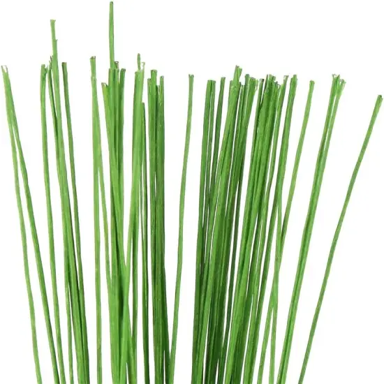 24 Gauge Green Floral Wire Green Paper-Wrapped Floral Stem Wires for Crafts 16 inch,50/Package {1}