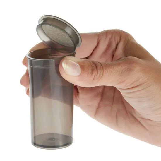 50 Pack Empty Pill Bottles with Caps - 13 Dram Medicine Containers, Prescription Vials with Lids (Black) {6}