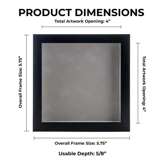 Elegant Charcoal Wood Shadow Box Frame with Acrylic Front - Light Brown Suede Backing, 30 Sizes {1}