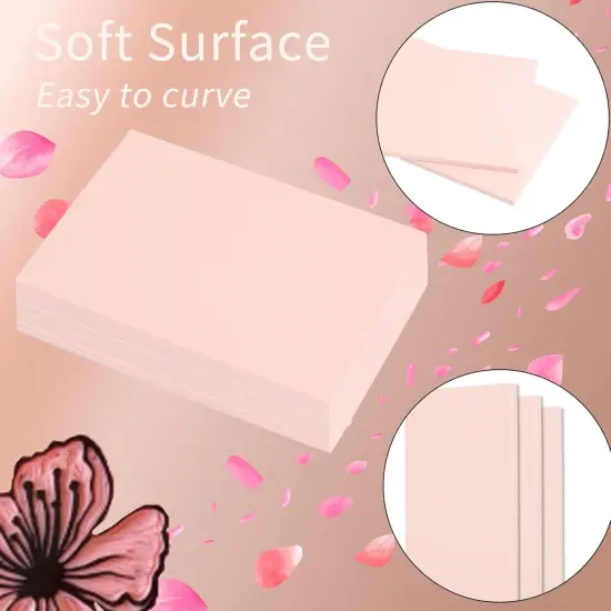 4''x6'' Linoleum Blocks for Printmaking: 5 Pack Pink Rubber Carving Block Stamp Making Kit Linocut Materials & Supplies {4}