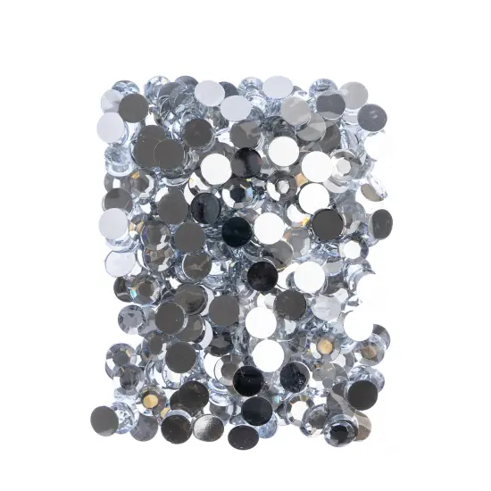 John Bead 12mm (SS50) Round Acrylic Flat Back Rhinestones, 400pcs Crystal {4}