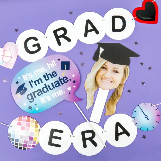 Big Dot of Happiness In My Grad Era 2025 Banner, Eras Graduation Party Decorations, Large Grad Friendship Bracelet Banners, 28 Pieces {3}