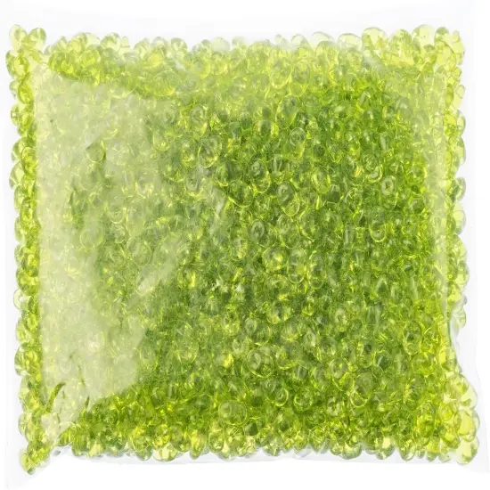 Matubo 2-Hole Czech Glass Transparent Superduo Beads, 100g Olivine {2}