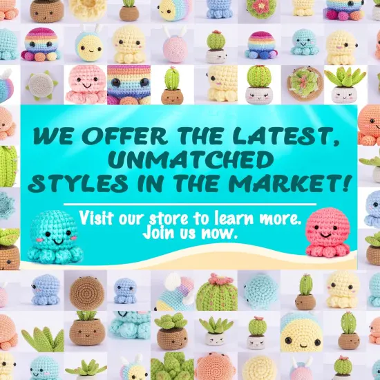 Crochetta Crochet Kit for Beginners, Amigurumi Crocheting Animals Kits w Step-by-Step Video Tutorials, Knitting Starter Pack for Adults and Kids, Jumbo 2 Octopus Familly (40%+ Yarn Content) {2}