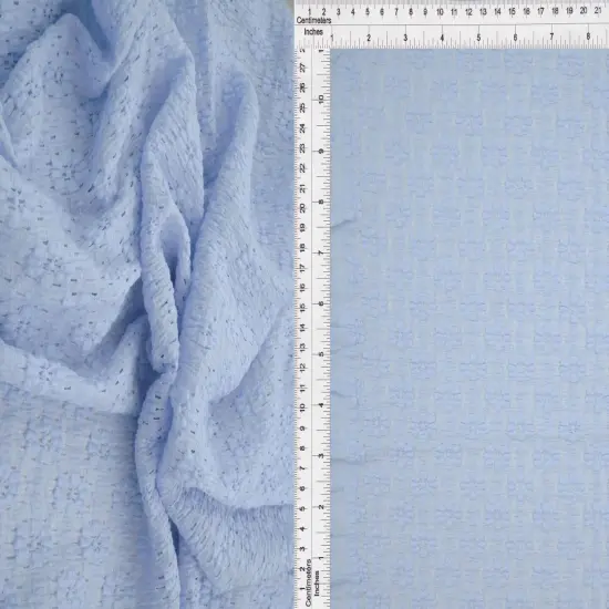 1 Yard Ditsy Floral Lace Fabric, 52/53&Prime; Wide Nylon Cotton Spandex Blend SAGE {4}