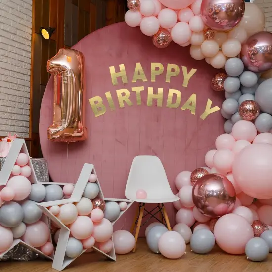 184 Pcs 6 Inch Large Letter Stickers for Party Backdrop {5}