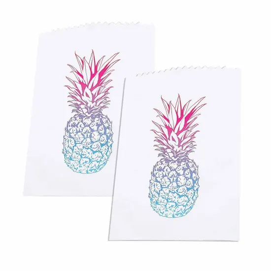 Ombre Pineapple Treat Bags Bulk 50 Pc {4}
