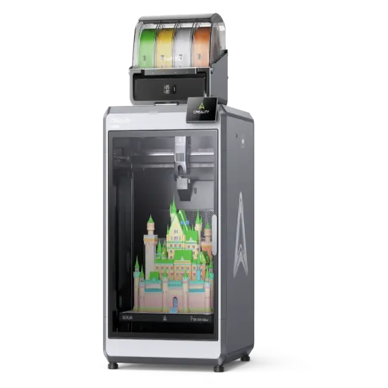 Creality K2 Plus Combo 3D Printer, Multi Color 3D Printing with CFS, 600mm/s Print Speed, Step-servo Motor System 350℃ High-Temp Direct Drive Extruder Build Volume 13.78x13.78x13.78 inch {3}