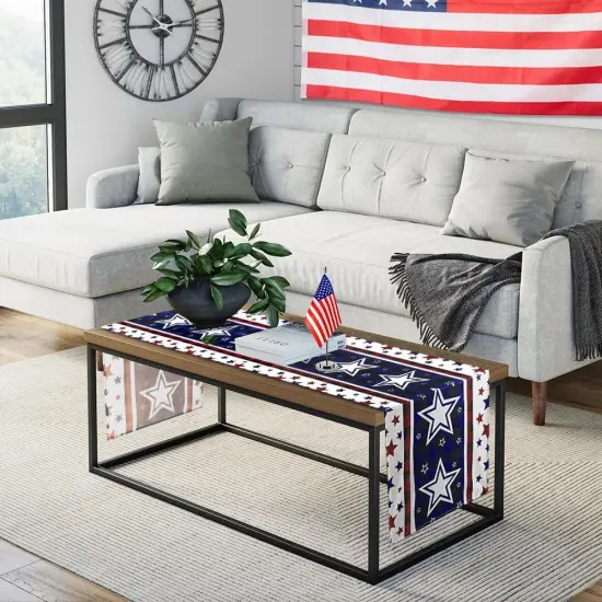 Stars Patriotic Memorial Day Table Runner {4}