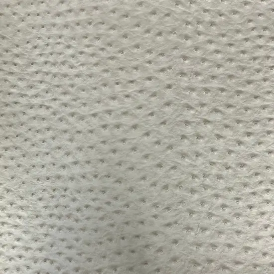 1 Yard Faux Leather Vinyl Fabric Ostrich Texture Upholstery Handbags Wallets 54" Width Brown {7}
