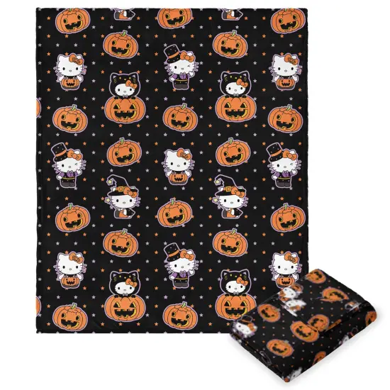 Sanrio Hello Kitty Halloween Silk Touch Throw Blanket Cutie costume {3}