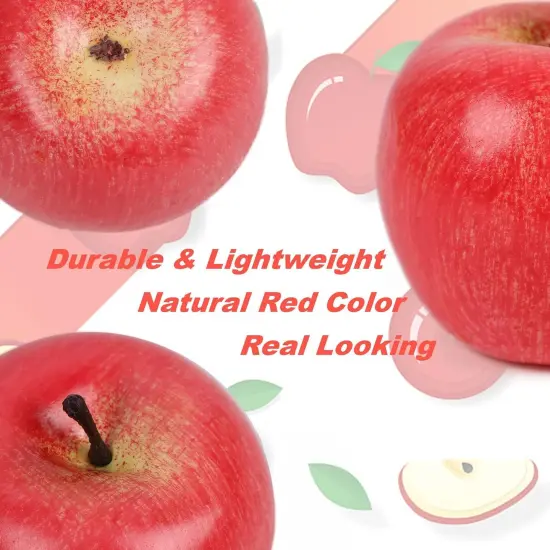Fake Fruit Artificial Apples, Set of 12 {2}