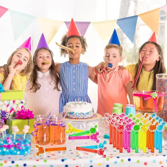 24Pcs Glitter Mouse Ear Bubble Wands for Kids {3}