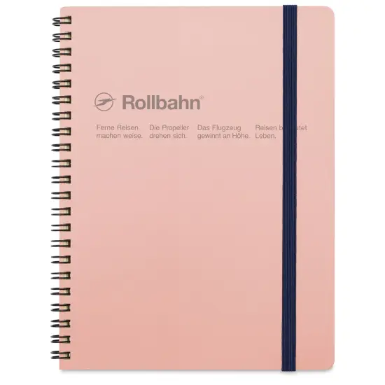 Delfonics Rollbahn Classic Spiral Notebook - Blush Pink, A5 {1}