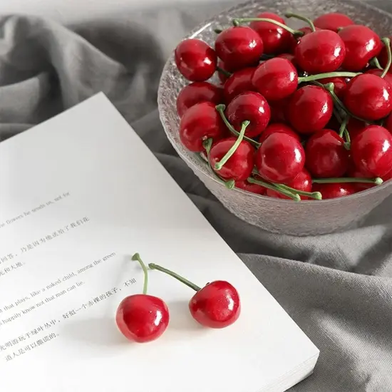 20pcs Red Artificial Cherries {2}