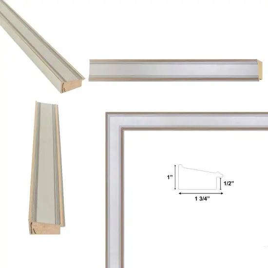 Modern Contemporary Silver Flat Picture Frame 8x10 frame {2}