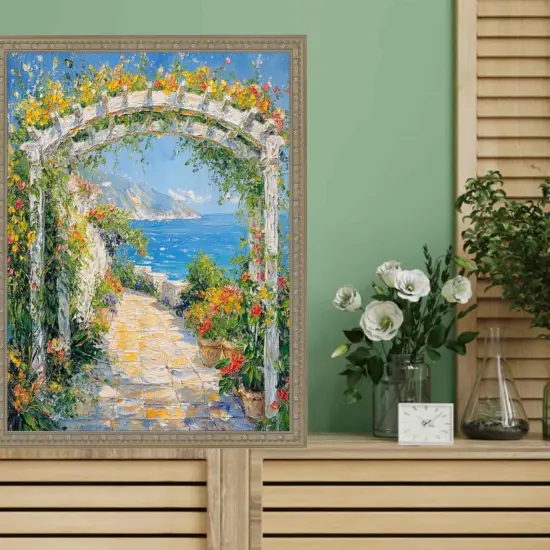 Slim Silver Stars Picture Frame 12x36 frame {5}