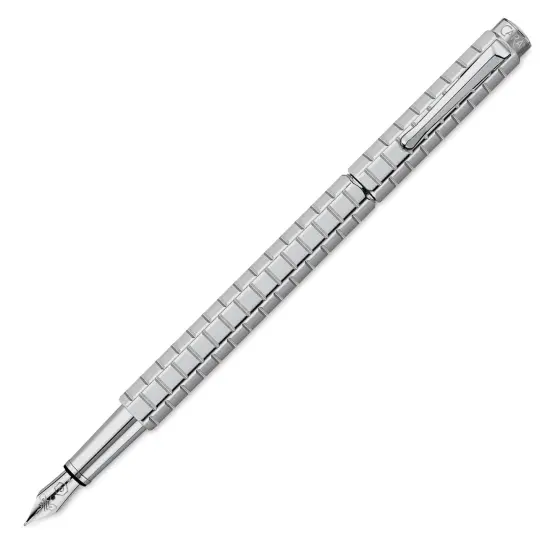 Caran d'Ache Ecridor Avenue Fountain Pen - Platinum Coated, Fine {1}