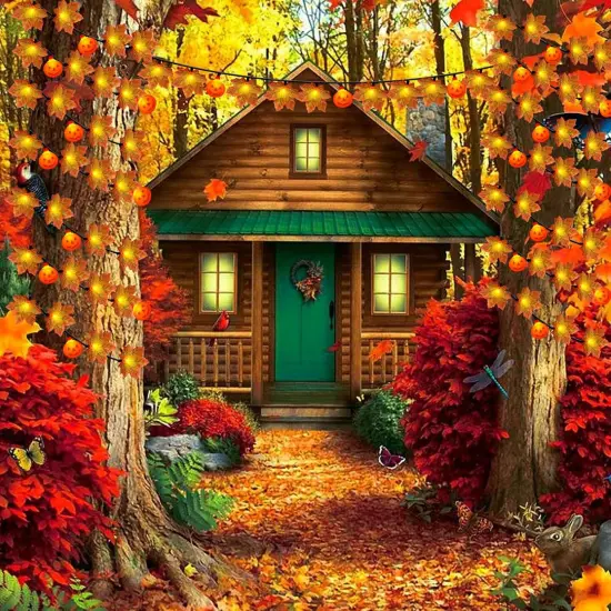 Fall Pumpkin Garland Lights {5}