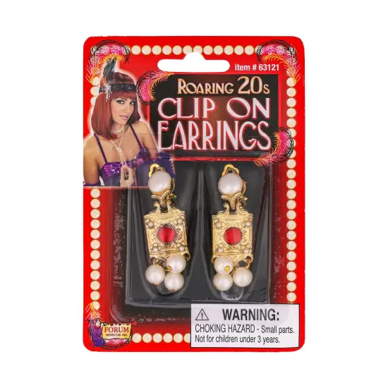 Roaring 20's Clip On Costume Earrings {3}