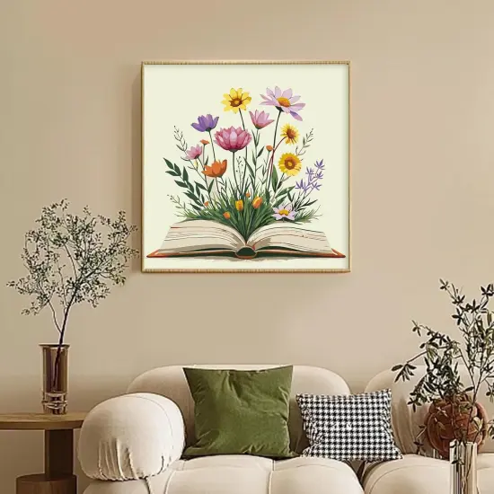 Framed Paint by Numbers Kit for Adults Beginner & Kids Ages 10-13 - 10 x 10 Inch {2}