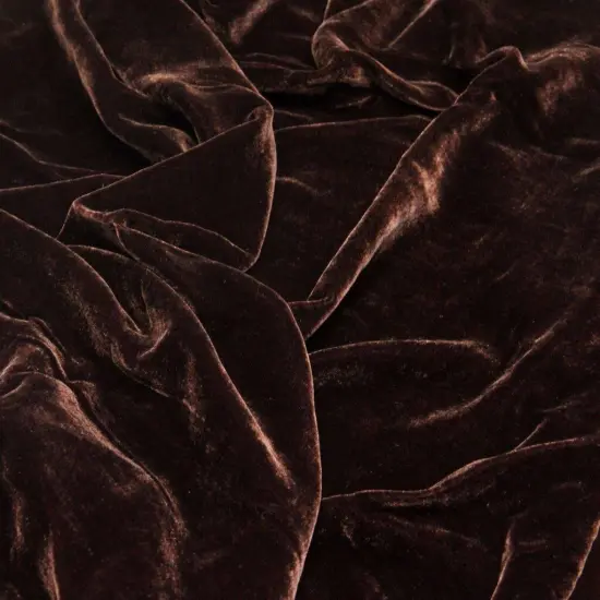 1 yard Exquisite Silk Rayon Velvet Fabric for Fashion, Cosplay & Home Projects 45 Inches Width Cognac {4}