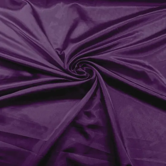 1 Yard Smooth Stretch Satin Charmeuse Fabric Wrinkle-Resistant For DIY Sewing 58-60 inches Wide Light Plum {1}