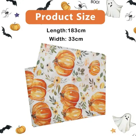 all Pumpkins Table Runner 13x72 Inch {2}